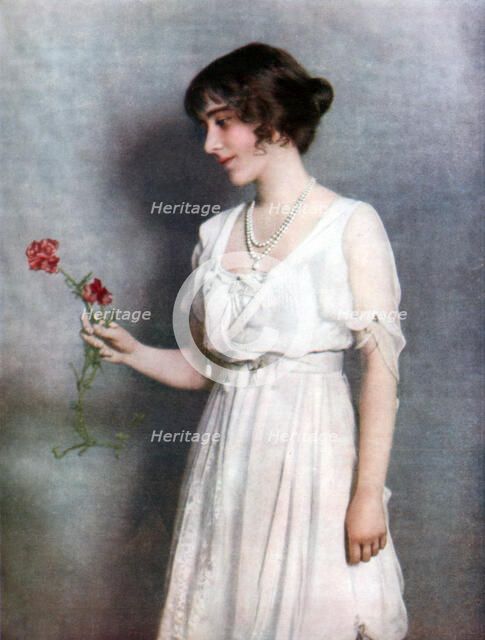The Red Carnation', Lady Elizabeth Bowes-Lyon, 1923.  Creator: Unknown.