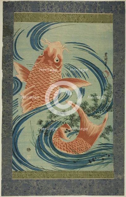 The Red Carp, c. 1804/18. Creator: Utagawa Toyokuni I.