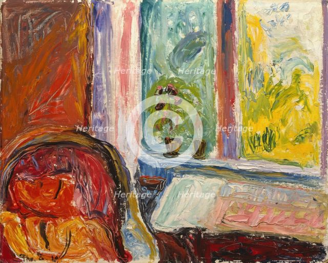 The red Chair, 1929. Creator: Thorvald Erichsen.