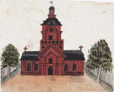 The Red Church, 1830-1835. Creator: Ferdinand von Wright