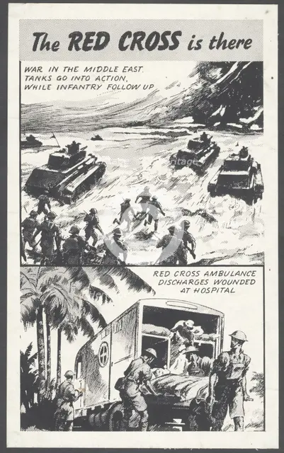 The Red Cross wartime advertisement, 1940s . Artist: Wilfred Fryer