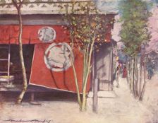 The Red Curtain c1887, (1901). Artist: Mortimer L Menpes