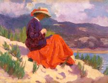 The red dress 1893-1934. Creator: Christopher Williams