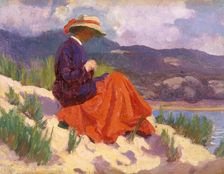 The red dress 1893-1934. Artist: Christopher Williams