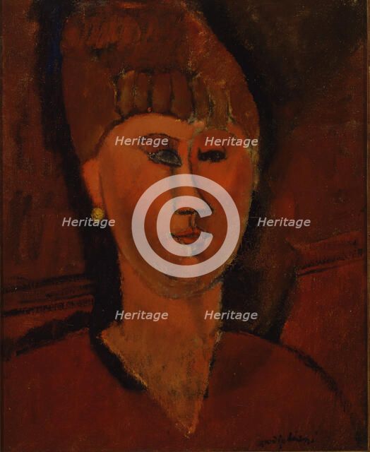 The Red-Headed Girl, 1915. Creator: Modigliani, Amedeo (1884-1920).