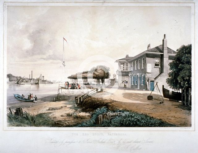 The Red House, Battersea, London, c1840. Artist: William James Callcott