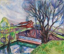 The Red House (Det røde hus), 1926. Creator: Munch, Edvard (1863-1944)