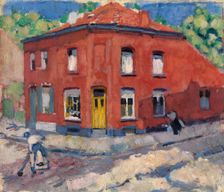 The Red House, Late Snow, 1907-1908. Creator: Rik Wouters