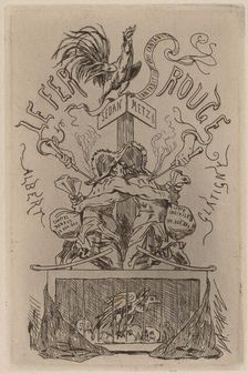 The Red Iron (Le Fer Rouge), 1871. Creator: Félicien Rops
