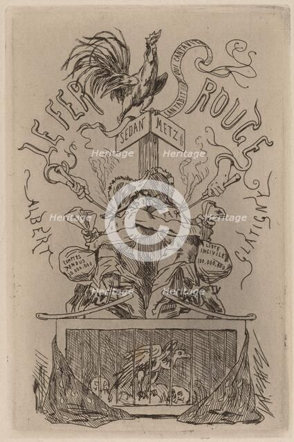 The Red Iron (Le Fer Rouge), 1871. Creator: Félicien Rops.