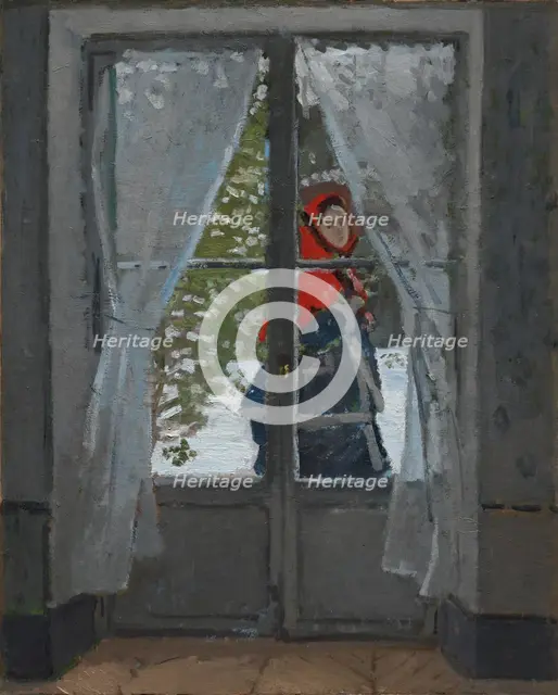 The Red Kerchief, c. 1868-73. Creator: Claude Monet (French, 1840-1926).