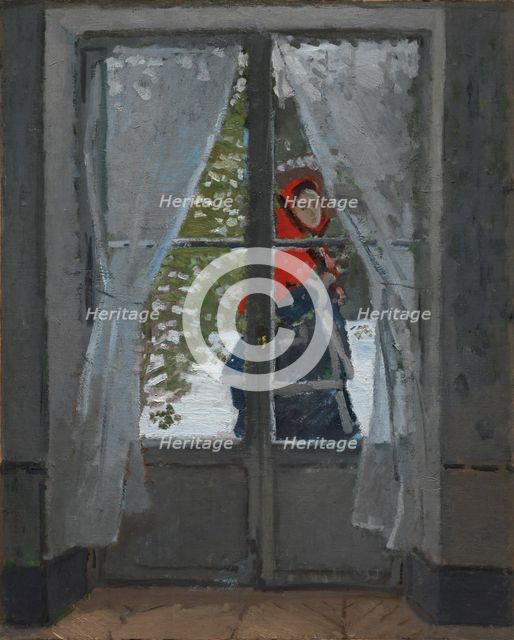 The Red Kerchief, c. 1868-73. Creator: Claude Monet (French, 1840-1926).