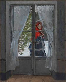 The Red Kerchief, c1868-1873. Creator: Monet, Claude (1840-1926)