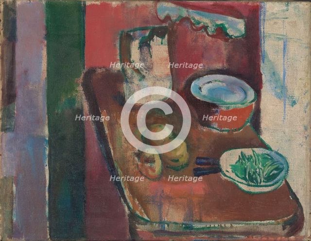 The Red Kitchen, probably 1913. Creator: Ludvig Karsten.