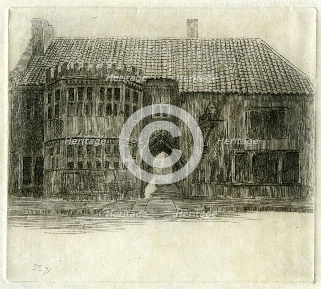 The Red Lion Inn, Glastonbury, Somerset, 1881. Artist: Edwin Edwards