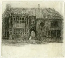 The Red Lion Inn, Glastonbury, Somerset, 1881. Artist: Edwin Edwards