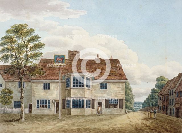 The Red Lion Inn on Uxbridge Road, Hillingdon, Middlesex, c1820. Artist: Anon