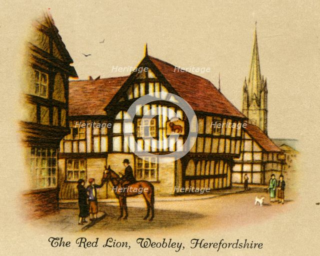 'The Red Lion, Weobley, Herefordshire', 1936.   Creator: Unknown.