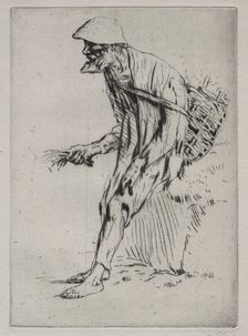 The Red Pimpernel Vender. Creator: Alphonse Legros (French, 1837-1911)