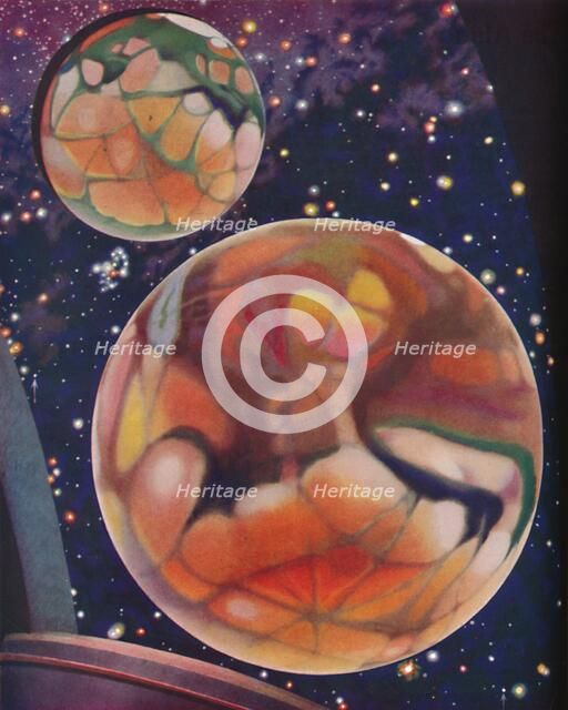 'The Red Planet Studied Through The Modern Telescope', c1935. Artist: Unknown.