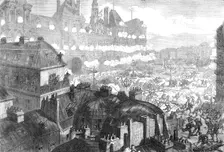 The Red Republican insurgents attacking the Hotel de Ville, Paris, 1871. Creator: Unknown