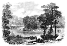 The Red River Expedition: camp at Malawin Bridge, 1871. Creator: Unknown