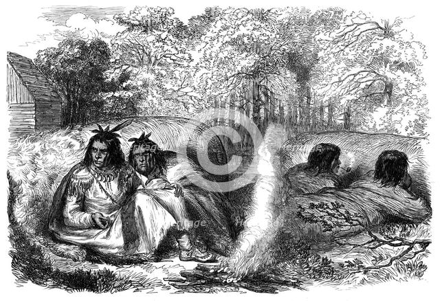 The Red River Expedition in North America: Ojibways, 1870. Creator: Unknown.