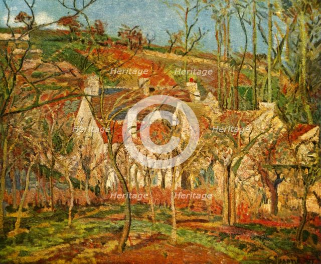 'The Red Roofs', 1877, (1939). Creator: Camille Pissarro.
