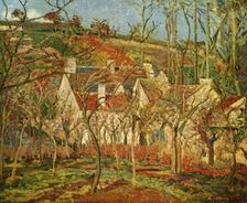The Red Roofs 1877, (1939). Creator: Camille Pissarro