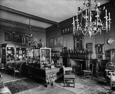 The Red Room, Bath House, Piccadilly, London, 1911. Artist: Henry Bedford Lemere