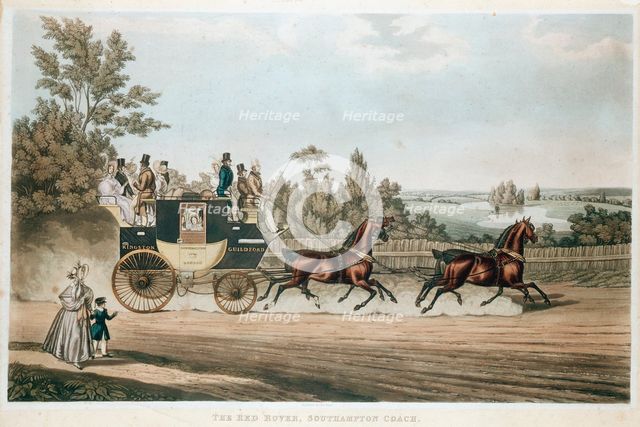 'The Red Rover, Southampton Coach', c1815. Artist: Unknown