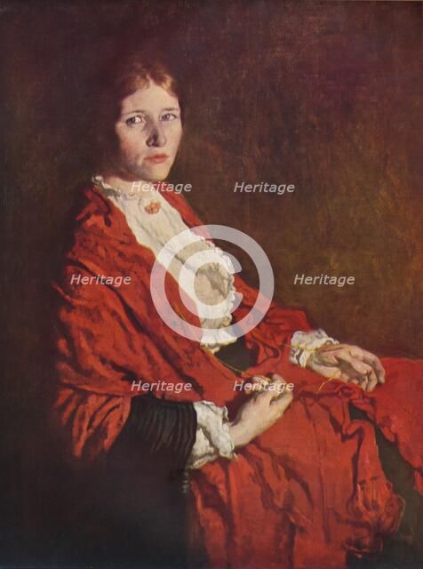 'The Red Scarf', 1935. Artist: William Newenham Montague Orpen.