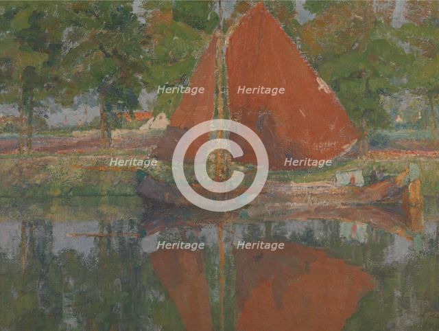 The Red Sail, 1901. Creator: Georges Buysse.
