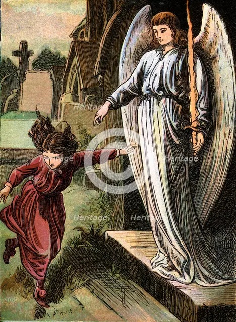 The Red Shoes, fairy story by Hans Christian Andersen, c1880. Artist: Unknown