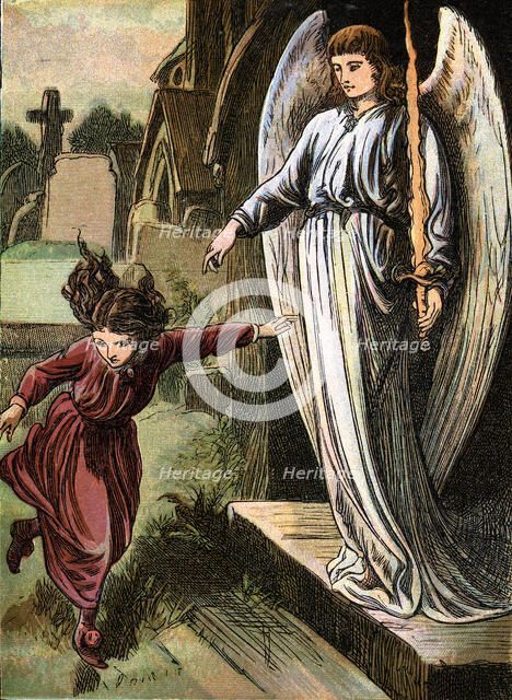 The Red Shoes, fairy story by Hans Christian Andersen, c1880. Artist: Unknown