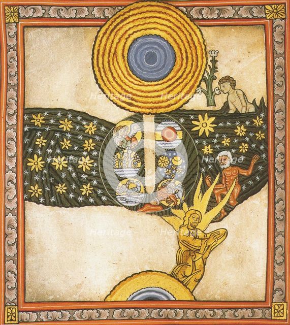 The Redeemer. Miniature from Liber Scivias by Hildegard of Bingen, c. 1175.