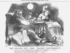 The Reform Bill, 1866. Frantic Excitement!!! 1866. Creator: John Tenniel