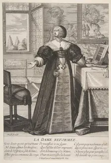 The Reformed Woman, mid to late 17th century. Creator: Abraham Bosse