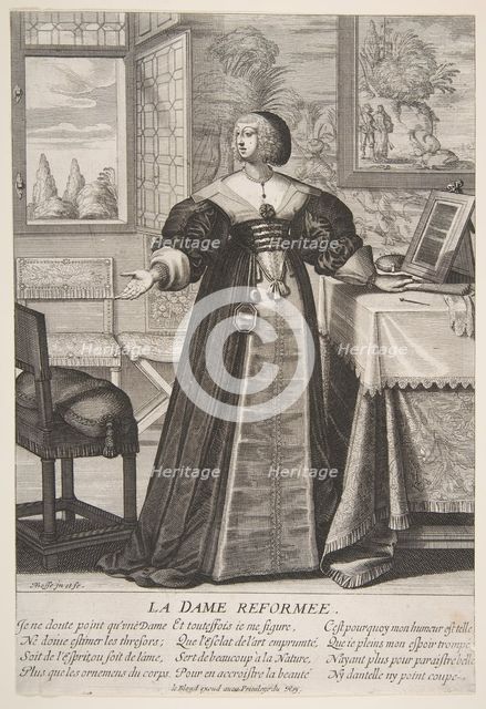 The Reformed Woman, mid to late 17th century. Creator: Abraham Bosse.