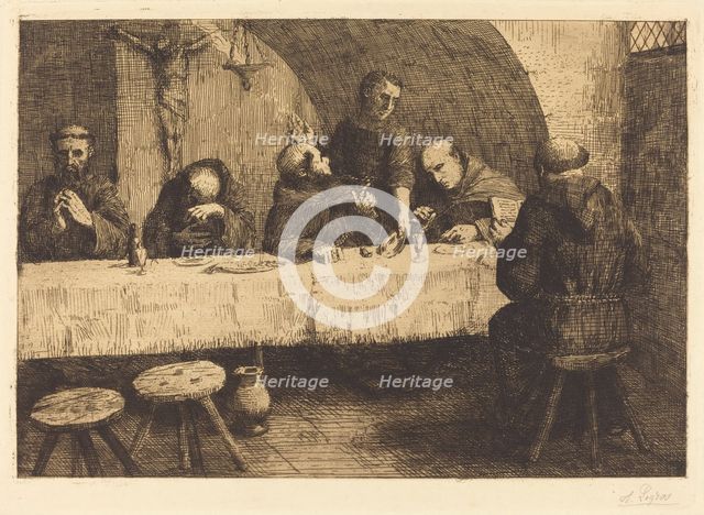 The Refectory (Le refectoire). Creator: Alphonse Legros.