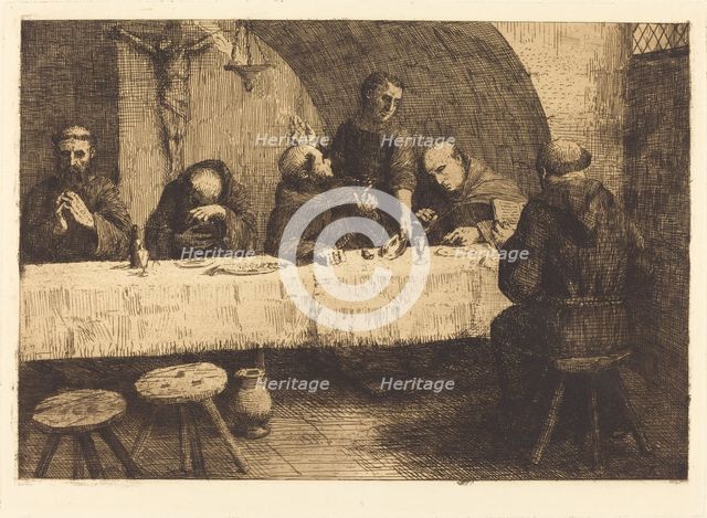 The Refectory (Le refectoire). Creator: Alphonse Legros.