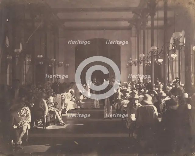 The Refectory of the Imperial Asylum at Vincennes, 1858-59. Creator: Charles Nègre.