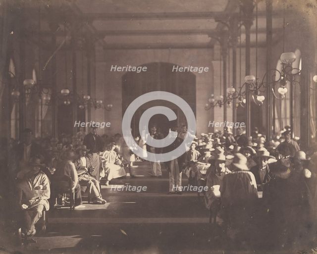 The Refectory of the Imperial Asylum at Vincennes, 1858-59. Creator: Charles Nègre.