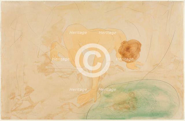 The Reflection, c. 1900-10. Creator: Hand B; Auguste Rodin (French, 1840-1917), style of.