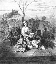 'The refugees at Kah-Ding; A Cruise to Soo-chow 1875. Creator: Lindley, Augustus Frederick