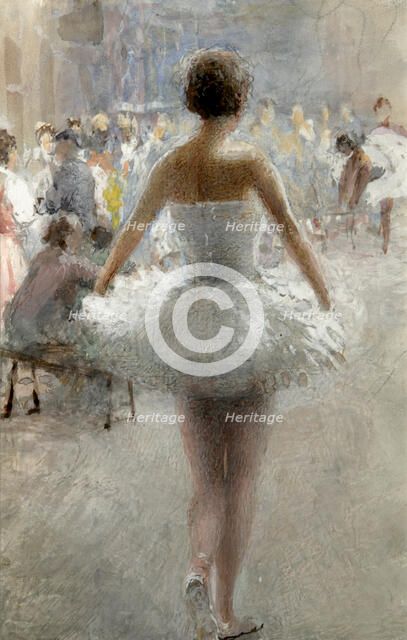 The Rehearsal of the Ballet', 1930s. Creator: Wisel, Emil Oskarovich (1866-1943).