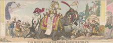 The Rehearsal or the Baron and the Elephant, January 1, 1812., January 1, 1812. Creator: George Cruikshank