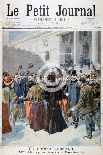 The Reinach Trial, 1899. Creator: F Meaulle.