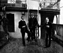 The Reinforcements for Uganda: officers of the Army Service Corps..., 1898. Creator: Lascelles