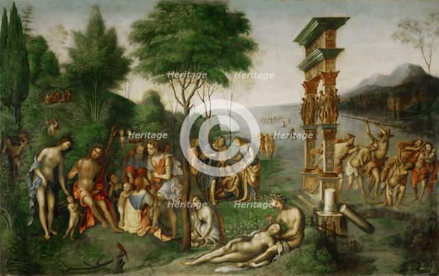 The Reign of Comus, Between 1506 and 1511. Creator: Costa, Lorenzo (1460-1535).